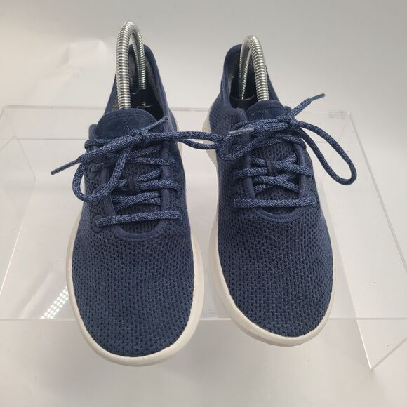 Allbirds Tree Runner Lace Up Athletic Running Shoe Womens US Size 8 Navy Blue - Picture 1 of 10